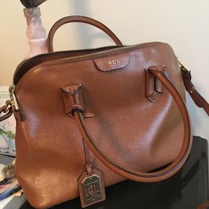 Genuine Leather Ralph Lauren Handbag